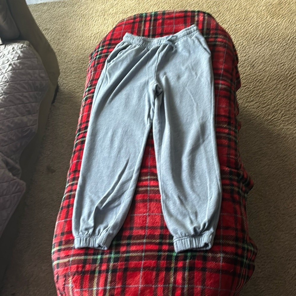 Youth large light purple sweat pants